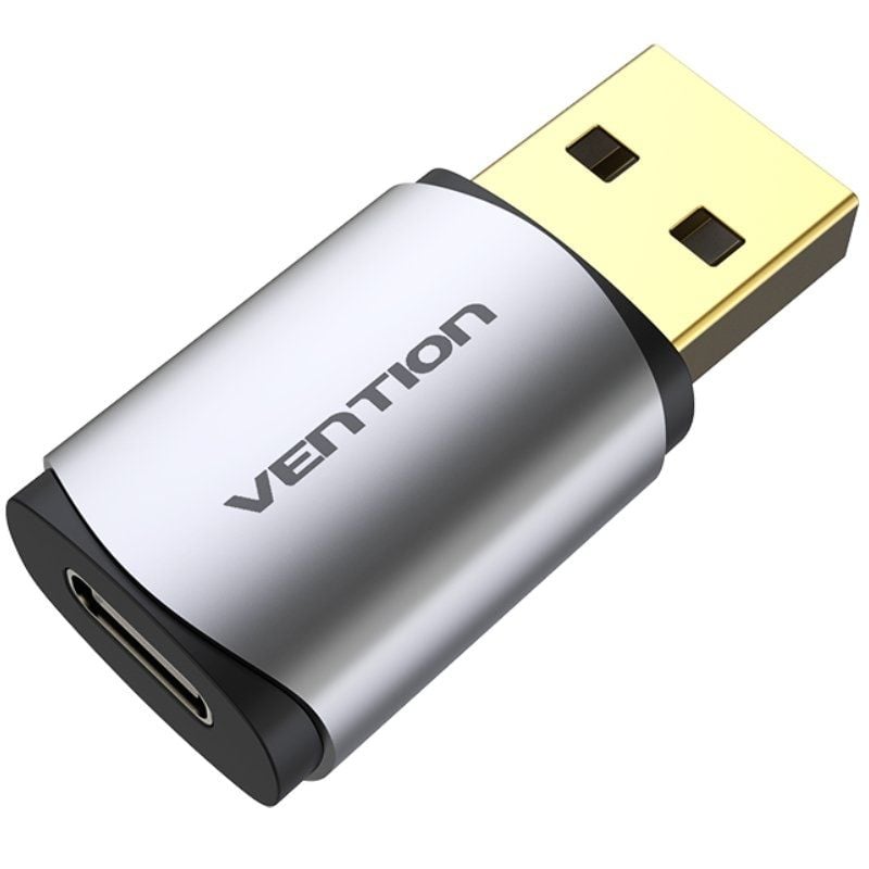 Placa de Som Vention CDMH0 / USB Macho - USB Tipo C Fêmea