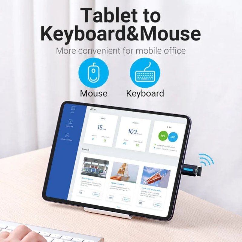 Adaptador Vention USB 3.0 CDUB0 / USB Tipo C Macho - USB Fêmea