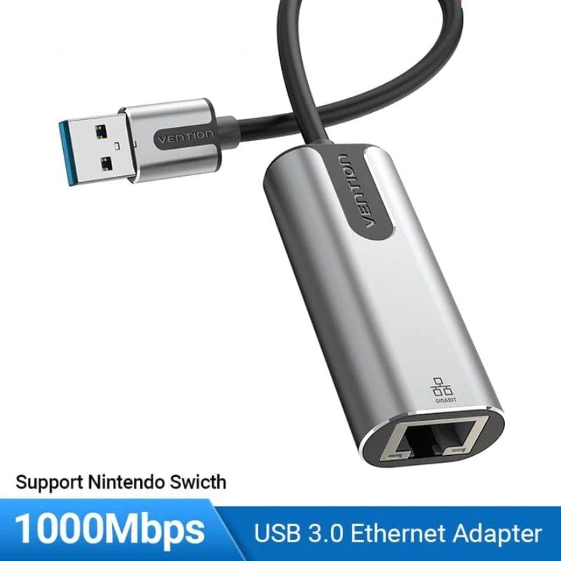 Adaptador USB 3.0 - RJ45 Vention CEWHB / 1000mbps