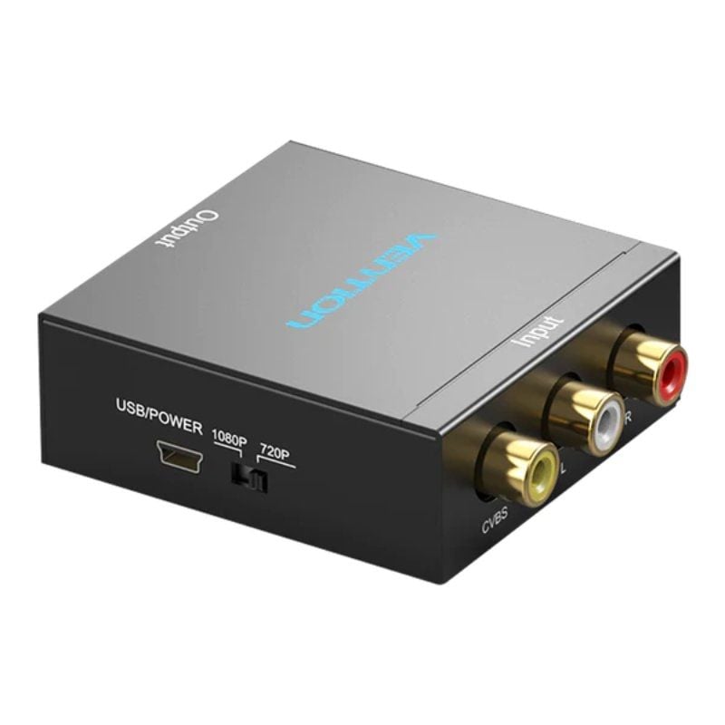 Conversor RCA para HDMI Vention AEFB0 / RCA Fêmea - HDMI Fêmea - Miniusb Fêmea