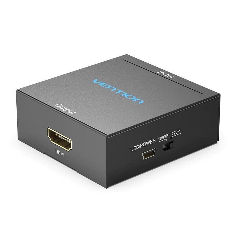 Conversor RCA para HDMI Vention AEFB0 / RCA Fêmea - HDMI Fêmea - Miniusb Fêmea