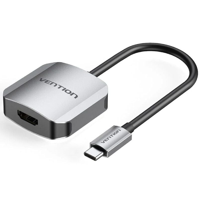 Conversor Vention TDEHB / USB Tipo C Macho - HDMI Fêmea / 15cm / Prata