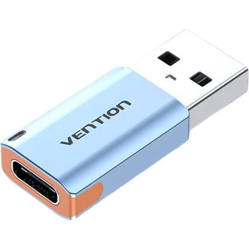 Adaptador USB 3.1 Vention CUAH0 / USB Tipo C Fêmea - USB Macho / Azul