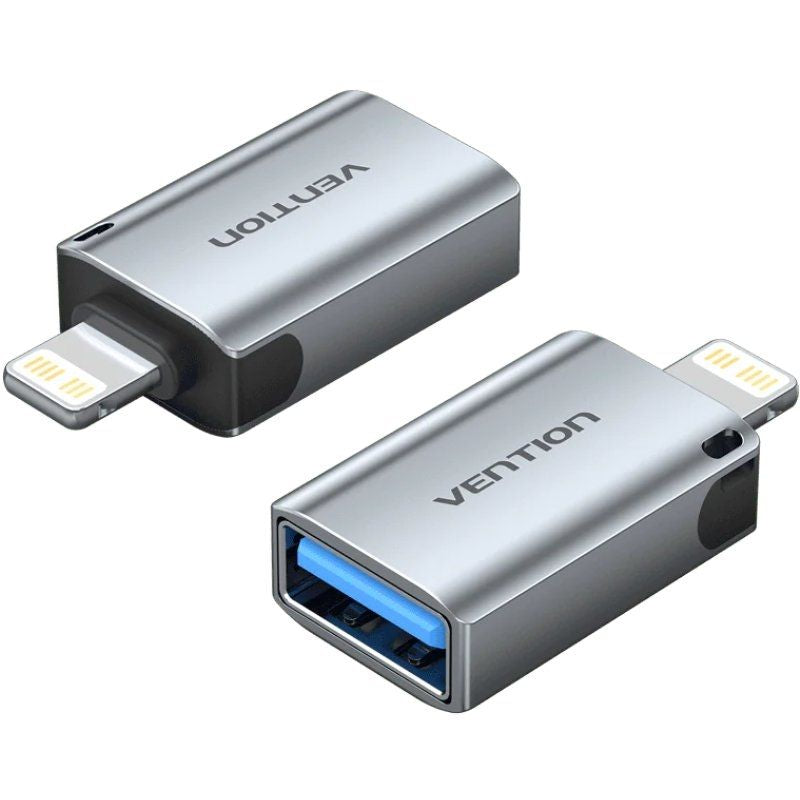 Adaptador USB OTG Vention CUCH0 / Fêmea USB - Macho Lightning / Azul