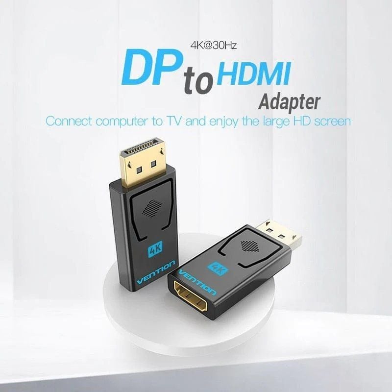 Adaptador HDMI 4K Vention HBPB0 / Adaptador Displayport Macho - HDMI Fêmea Vention HBPB0