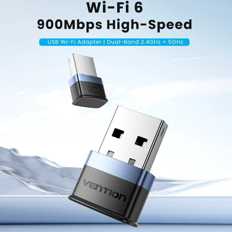 Vention KDEB0 USB - Adaptador Wifi / 900mbps