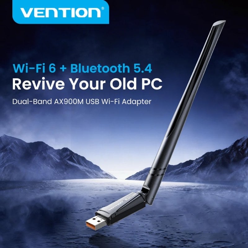 Adaptador USB - Wifi - Bluetooth 5.4 Vention KDXB0 / 900mbps