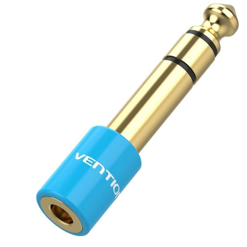 Adaptador Jack Vention Vab-s01-l / Jack 6,5 Macho - Jack 3,5 Fêmea / Azul