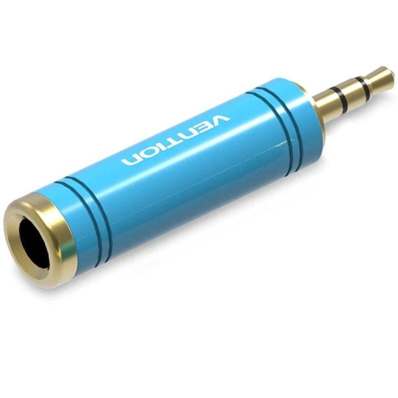 Adaptador Jack Vention Vab-s04-l / Jack 3,5 Macho - Jack 6,5 Fêmea / Azul