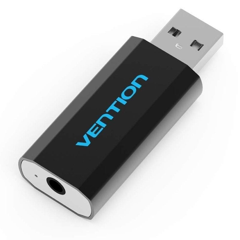Vention Vab-s15-b Placa de Som / USB Macho - Jack 3.5 Fêmea