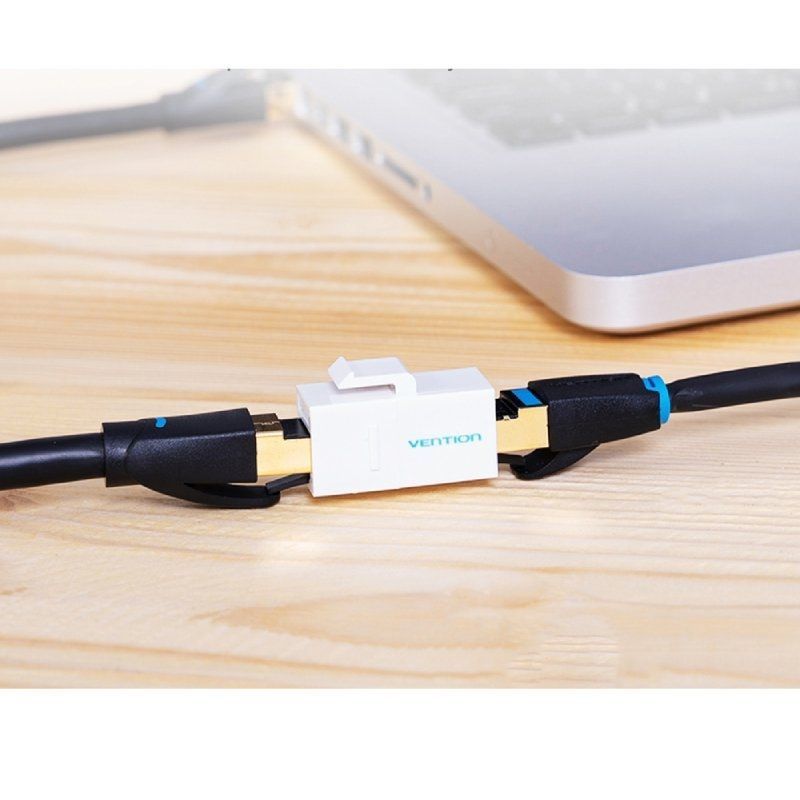 Adaptador de Conetor RJ45 Vdd-b07-w Cat5 UTP / RJ45 Fêmea - RJ45 Fêmea / Branco