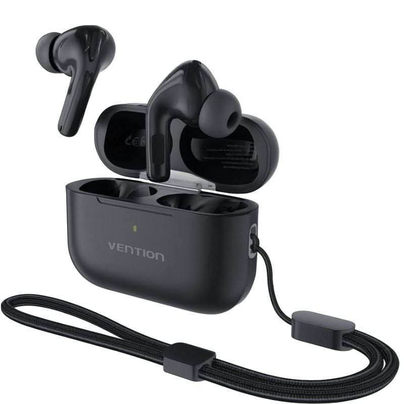 Auricular Bluetooth Vention Echo Lite E11 Pro com Estojo de Carregamento / Preto