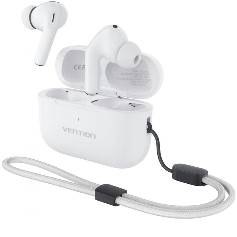Auricular Bluetooth Vention Echo Lite E11 Pro com Estojo de Carregamento / Branco