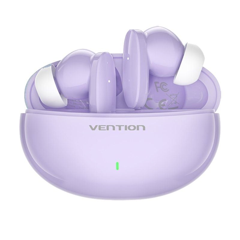 Auscultadores Bluetooth Vention NBFV0 com Estojo de Carregamento / 7h de Autonomia / Violetas