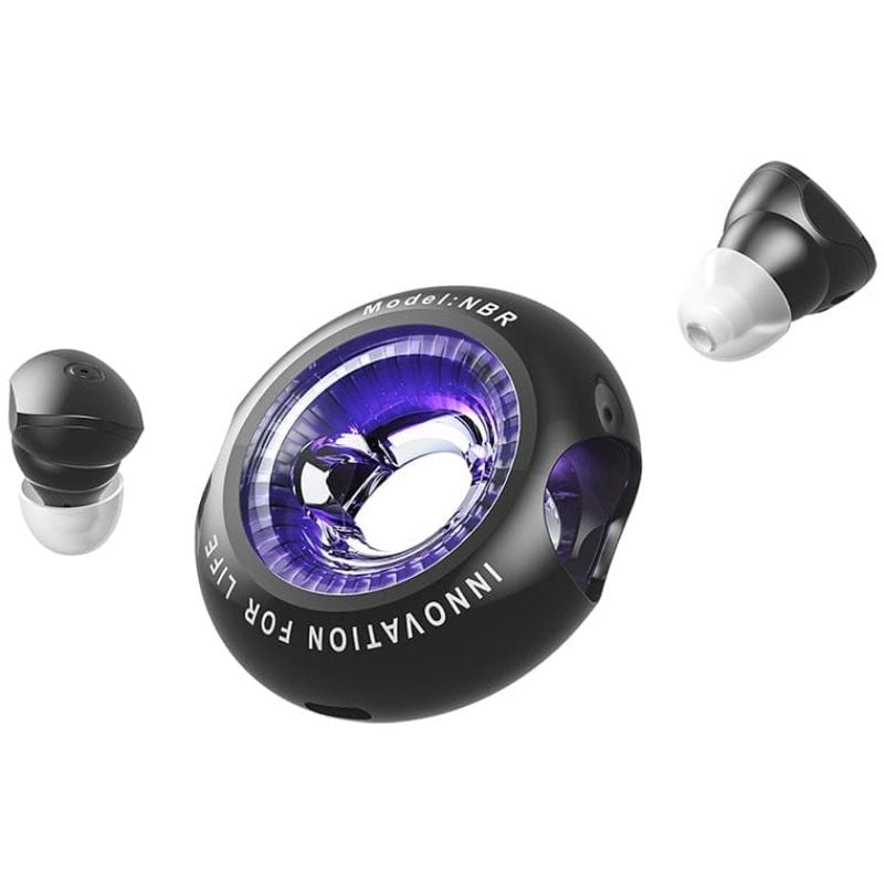 Auscultadores Bluetooth Vention NBRB0 com Estojo de Carregamento / Autonomia 6h / Preto