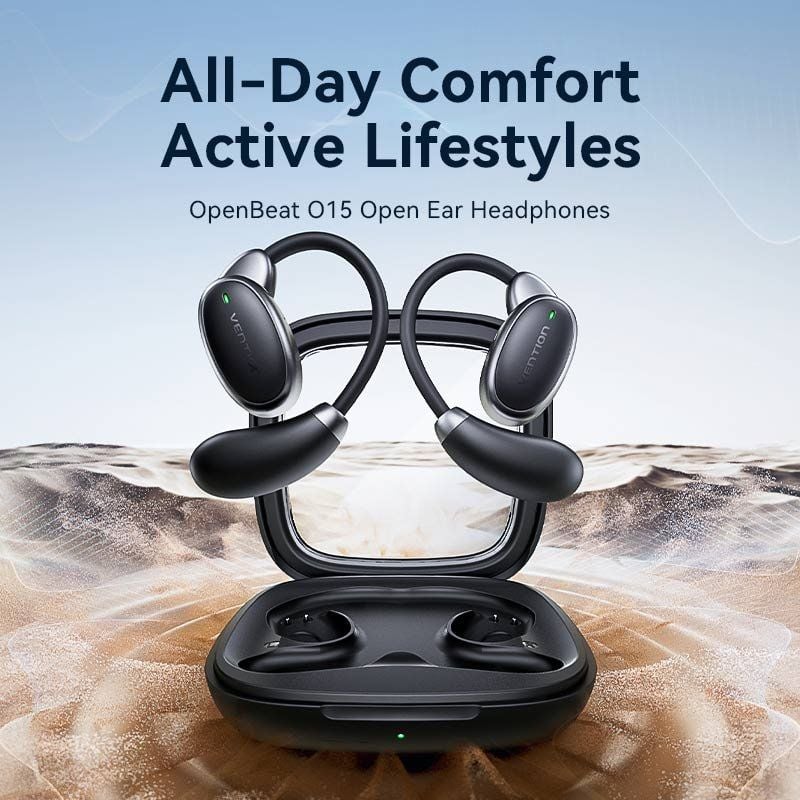 Auscultadores Desportivos Vention Open Ear Bluetooth Openbeat O15 NBTB0 com Estojo de Carregamento…