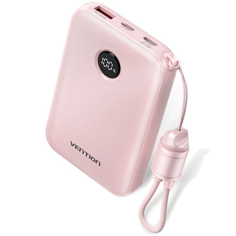 Powerbank 10000mah Vention Fkap0-c / 22.5w / Rosa