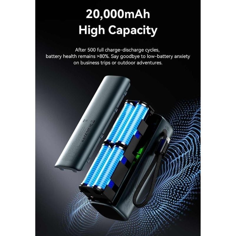 Powerbank 20000mah Vention FKFH0 / 165W / Cinzento