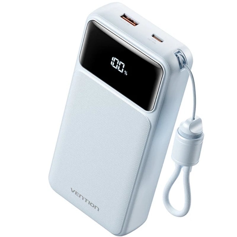 Powerbank 20000mah Vention Xgyl0-40-ty / 22,5w / Azul / Inclui Cabo USB Tipo C
