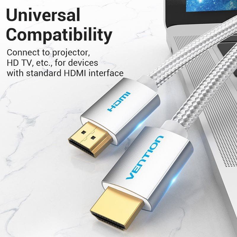 HDMI 2.0 4K Vention AABIH / HDMI Macho - HDMI Macho / 2m / Prateado