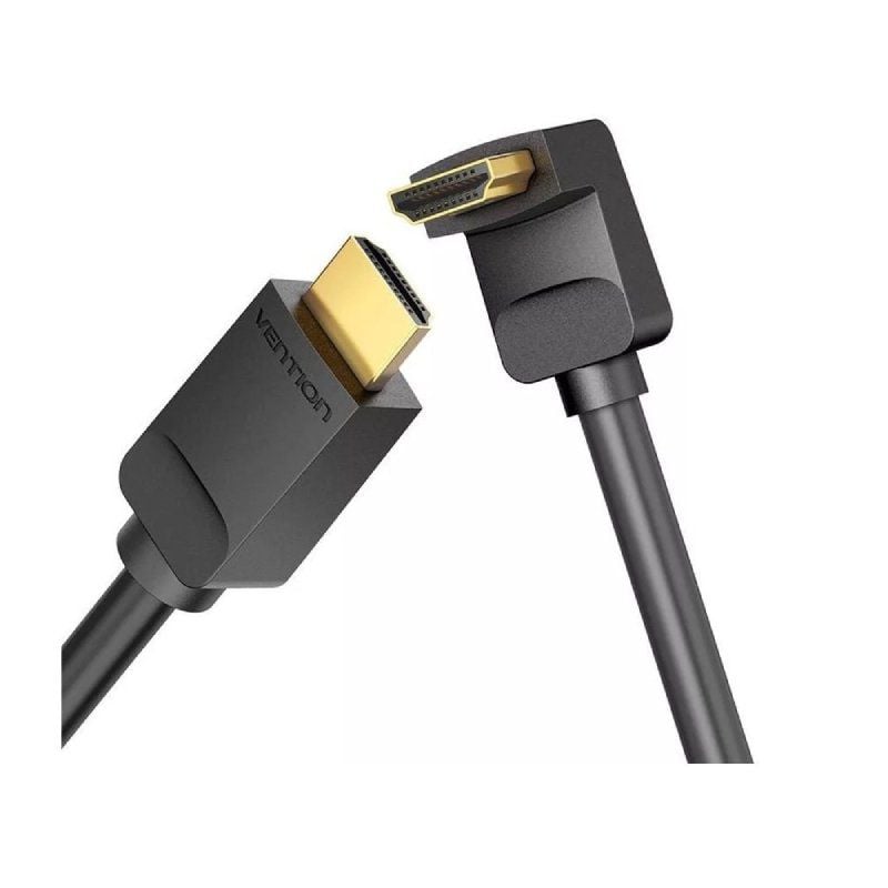 Vention AARBG Cabo HDMI 2.0 4K com Ângulo de 90º / Macho HDMI - Macho HDMI / 1,5m / Preto