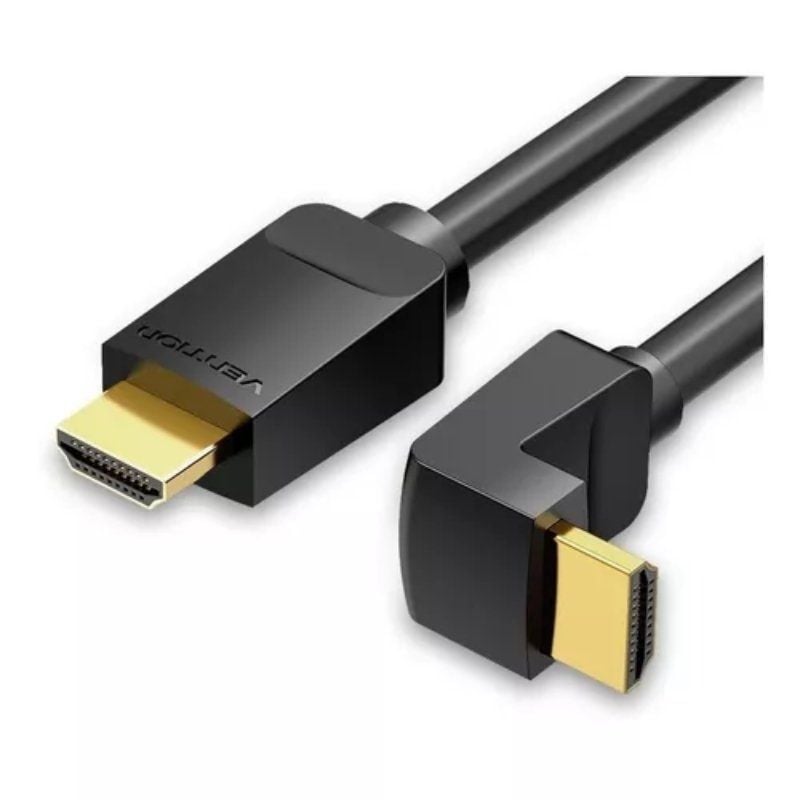 Vention AARBH Cabo HDMI 2.0 4K com Ângulo de 90º / Macho HDMI - Macho HDMI / 2m / Preto