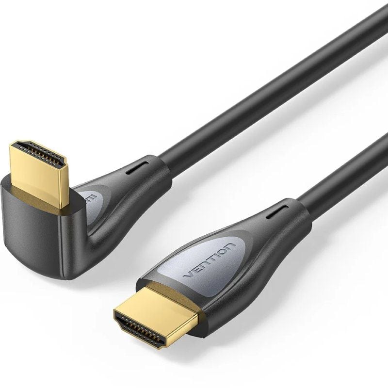 Vention Angular HDMI 2.0 4K ALRBF / Macho HDMI - Macho HDMI / 1m / Preto