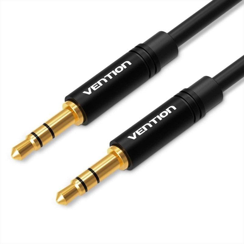 Vention BAKBF Cabo Estéreo / Jack 3.5 Macho - Jack 3.5 Macho / 1m / Preto