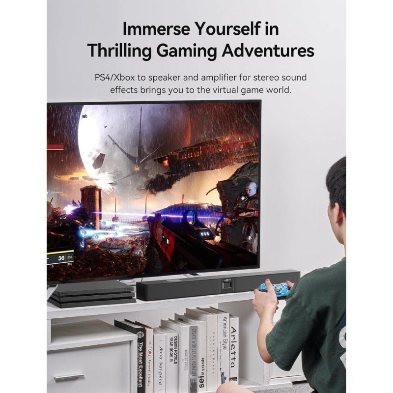 Cabo de Áudio de Fibra Ótica Vention BKCBH / 2m / Preto