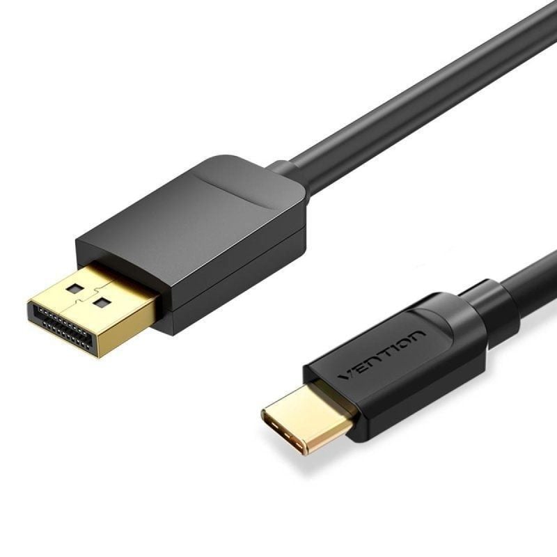 Vention CGYBF / Cabo Conversor USB Tipo C Macho - Displayport Macho / 1,5 M / Preto