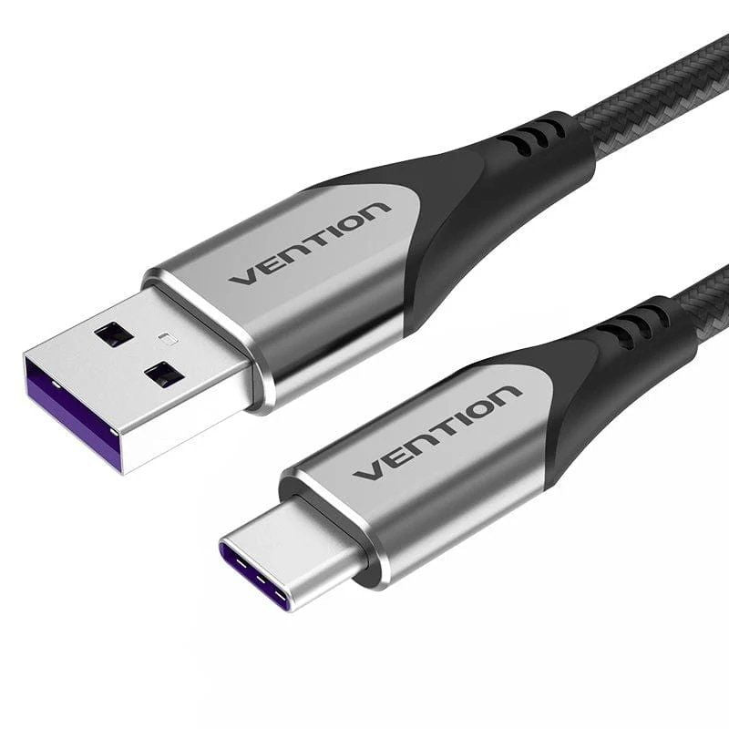 Vention COFHF USB 2.0 Tipo C Vention COFHF / USB Tipo C Macho - USB Macho / Até 100W / 480mbps / 1m…