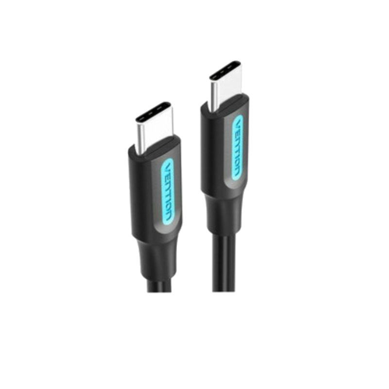 USB 2.0 Type-c Vention COSBH / USB Type-c Macho - USB Type-c Macho / Até 60W / 480mbps / 2m / Preto
