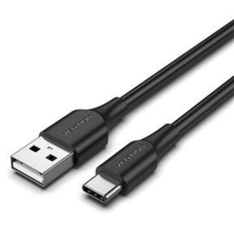 Vention CTHBF USB 2.0 Tipo C / USB Tipo C Macho - USB Macho / Até 60W / 480mbps / 1m / Preto