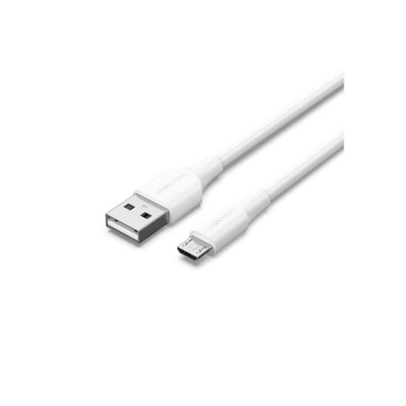 Cabo USB 2.0 Vention CTIWI / USB Macho - Microusb Macho / Até 60W / 480mbps / 3m / Branco