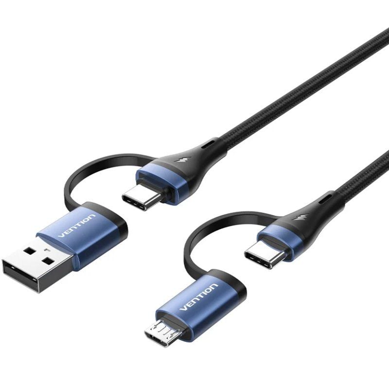 USB 2.0 Type-c Vention CTLLF / USB Type-c Macho - USB Macho / Microusb Macho - USB Type-c Macho / A…