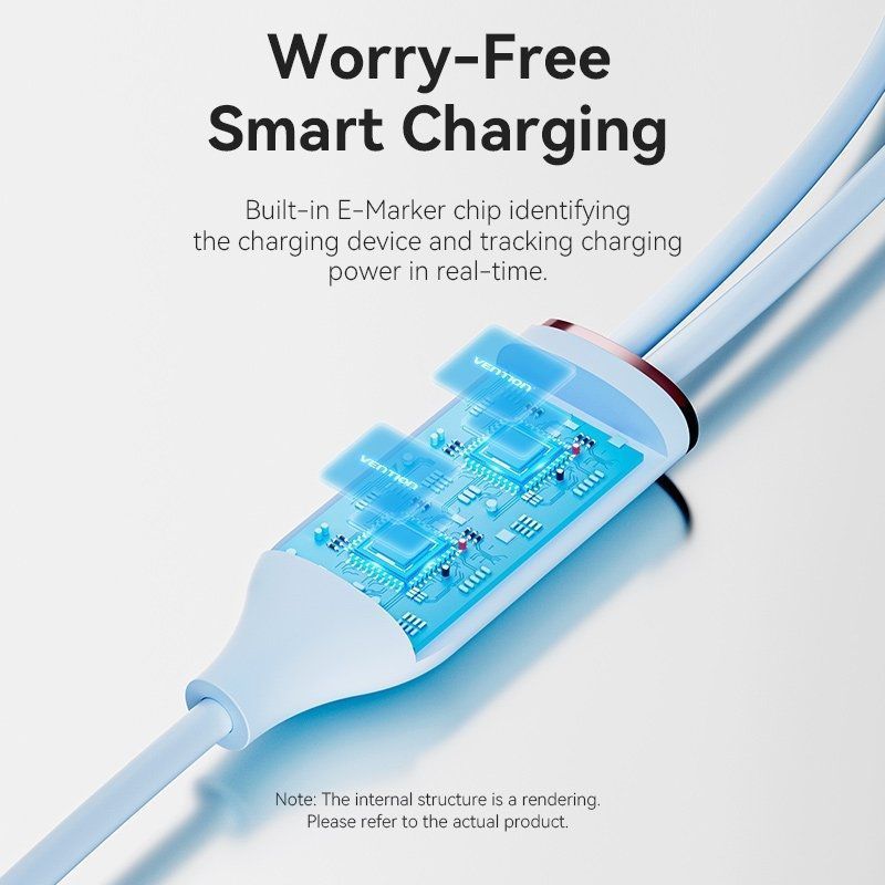 Vention CTMSG USB Type-c Vention CTMSG / USB Type-c Macho - 2 X USB Type-c Macho / Até 100W / 480mb…