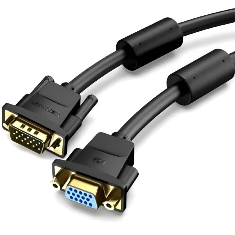 Cabo de Extensão SVGA Vention DAGBI / VGA Macho - VGA Fêmea / 3m / Preto