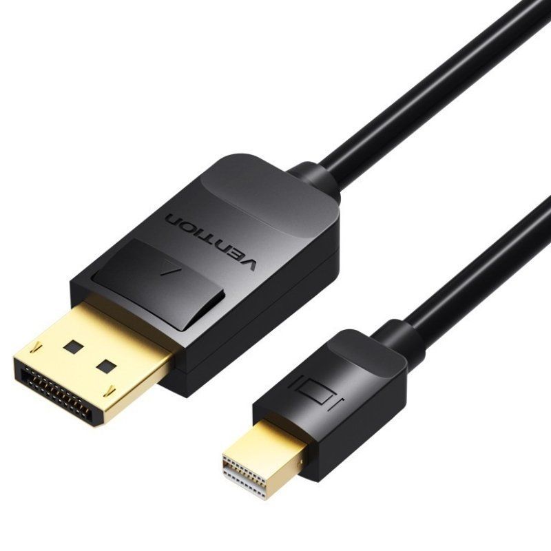 Displayport Vention HAABG / Mini Displayport Macho - Displayport Macho / 1,5 M / Preto