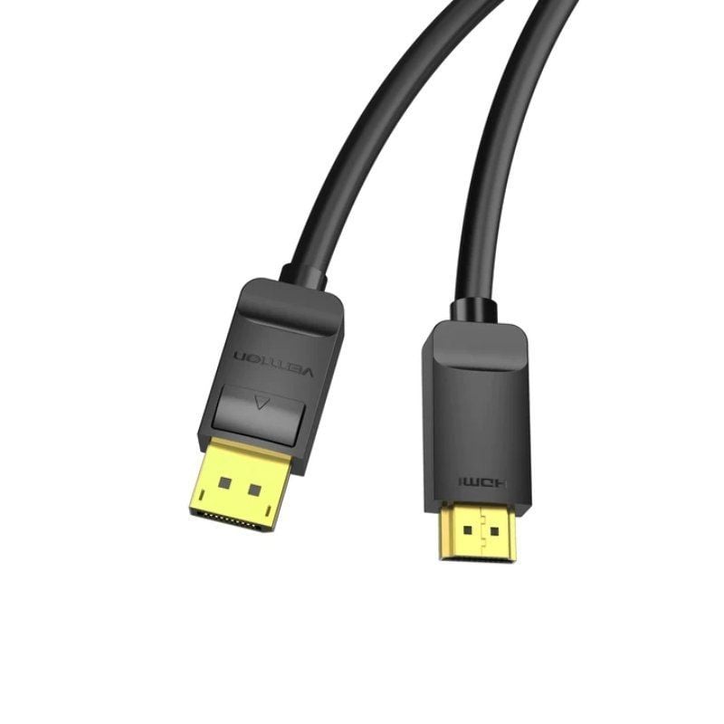 Vention HADBG / Cabo Conversor Displayport Macho - HDMI Macho / 1,5 M / Preto
