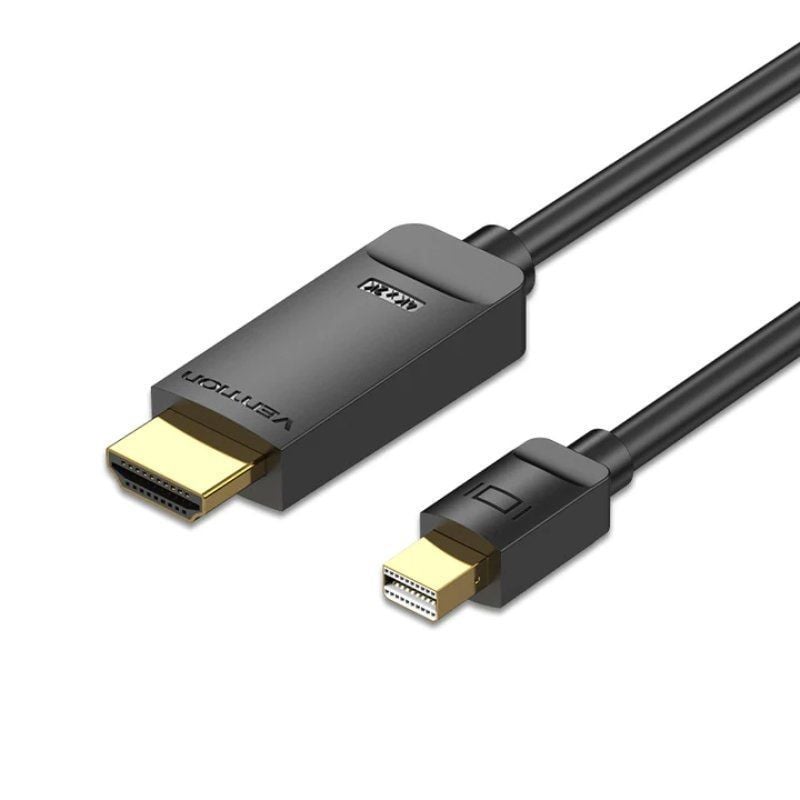Vention HAHBG / Cabo Conversor Mini Displayport Macho - HDMI Macho / 1,5 M / Preto