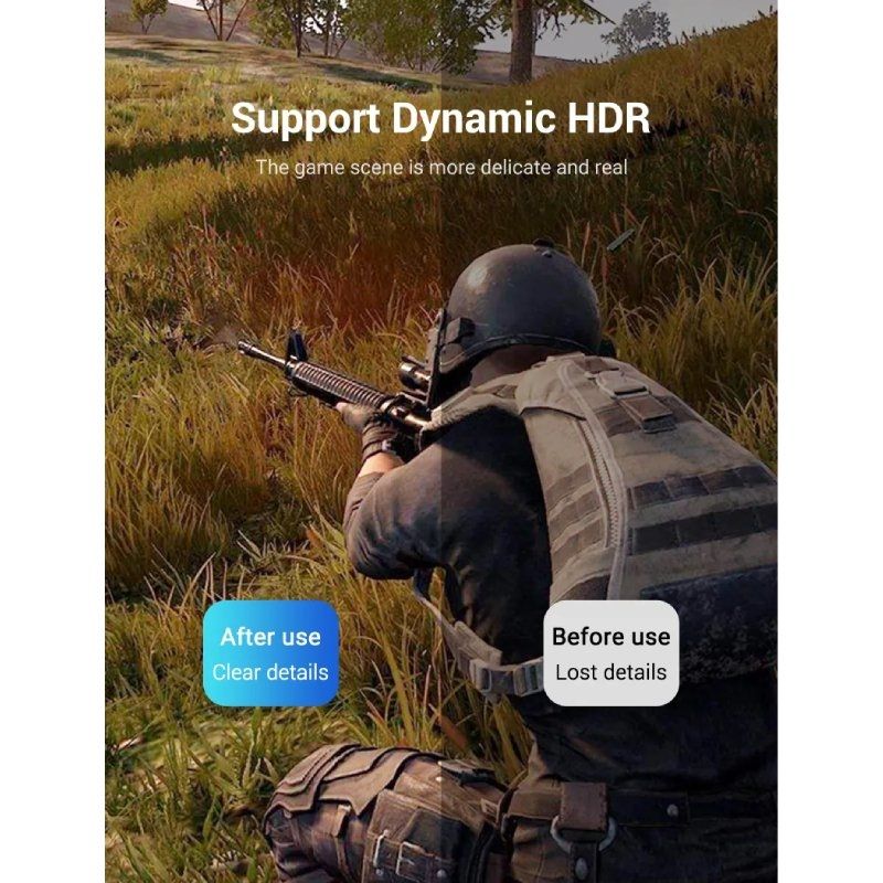 Displayport 1.4 8K Vention HCCBI / Displayport Macho - Displayport Macho / 3m / Preto