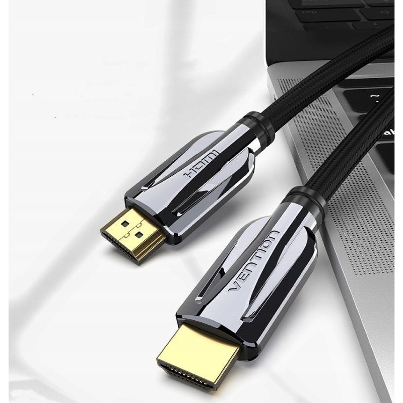 HDMI 2.1 8K Vention AALBG / HDMI Macho - HDMI Macho / 1,5 M / Preto e Cinzento