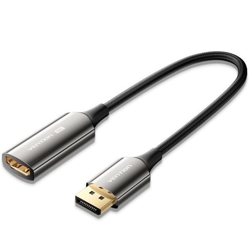 Vention HFNBC / Cabo Conversor Displayport Macho - HDMI Fêmea / 25cm / Preto
