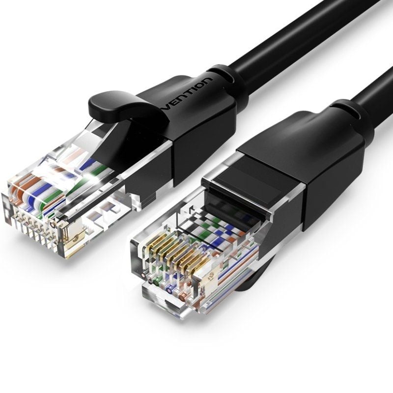 Cabo de Rede Vention IBEBS Cat.6 UTP RJ45 Vention IBEBS Cat.6 / 25m / Preto