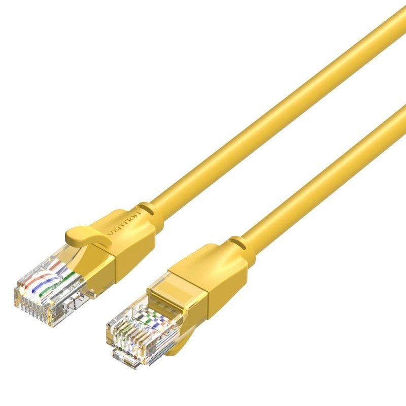 Cabo de Rede RJ45 UTP Vention IBEYF Cat.6 / 1m / Amarelo