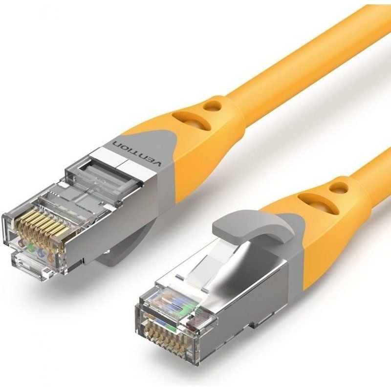Cabo de Rede RJ45 SFTP Vention IBHYD Cat.6a / 50cm / Amarelo
