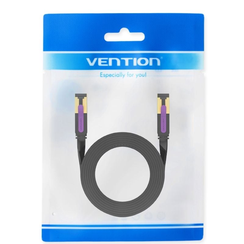Cabo de Rede RJ45 STP Vention ICABJ Cat.7 / 5m / Preto