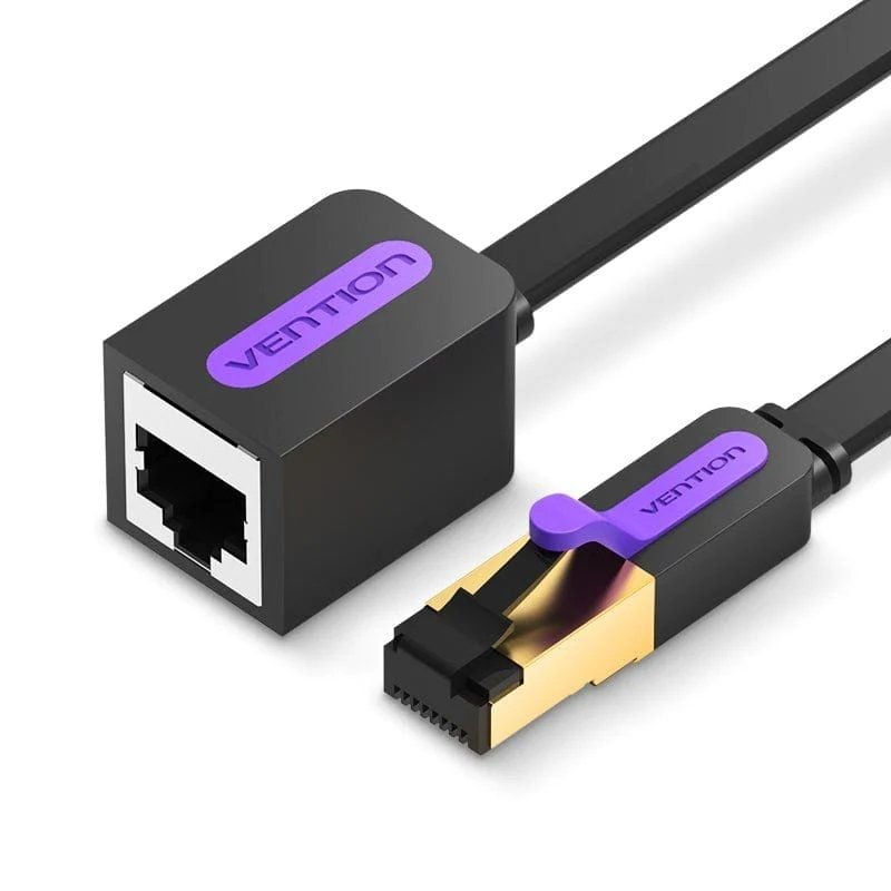 Vention ICBBH Cat.7 / 2m / Preto Cabo de Extensão de Rede RJ45 UTP Vention ICBBH Cat.7 / 2m / Preto