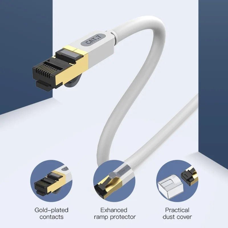 Cabo de Rede RJ45 SFTP Vention ICDHH Cat.7 / 2m / Cinzento