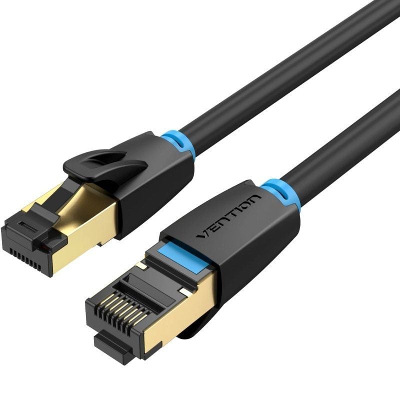 Cabo de Rede RJ45 SFTP Vention IKABD Cat.8 / 50cm / Preto